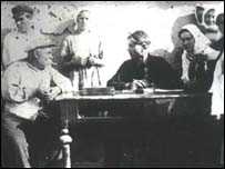 Допит куркуля  інспектором праці. 1929 р.